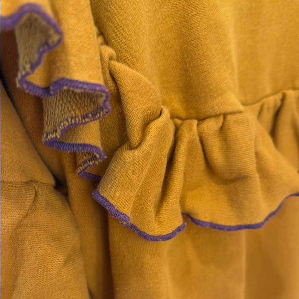 Yellow Ruffled Sweatshirt - Picture 3 of 6